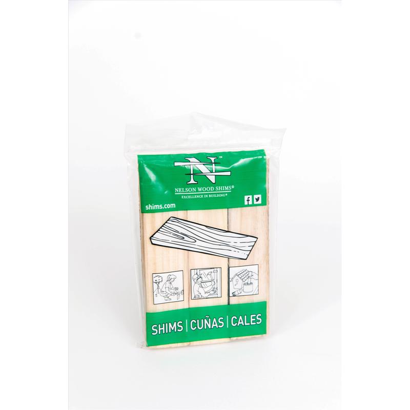 Nelson 1.5 in. W X 6 in. L Wood Shim 9 pk