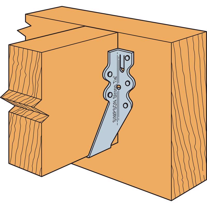 Simpson Strong-Tie 2 in. H X 3.31 in. W 20 Ga. Galvanized Steel Joist Hanger