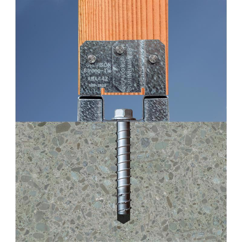 Simpson Strong-Tie ZMax 3.13 in. H X 5.5 in. W 14 Ga. Galvanized Steel Post Base