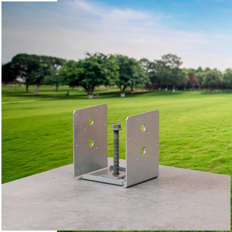 Simpson Strong-Tie ZMax 3.13 in. H X 5.5 in. W 12 Ga. Galvanized Steel Post Base