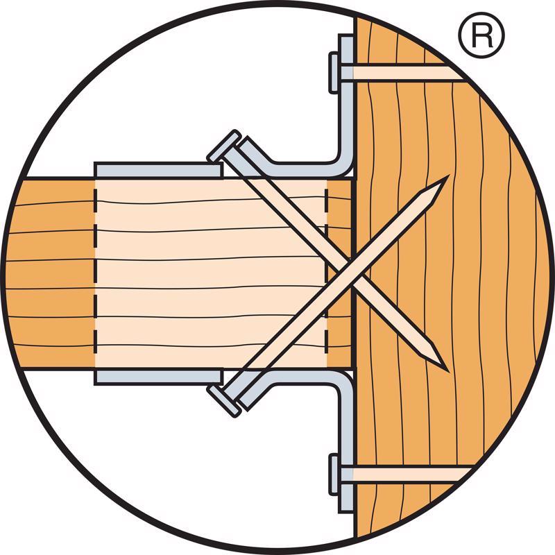 Simpson Strong-Tie 3.13 in. H X 1.56 in. W 18 Ga. Galvanized Steel Joist Hanger