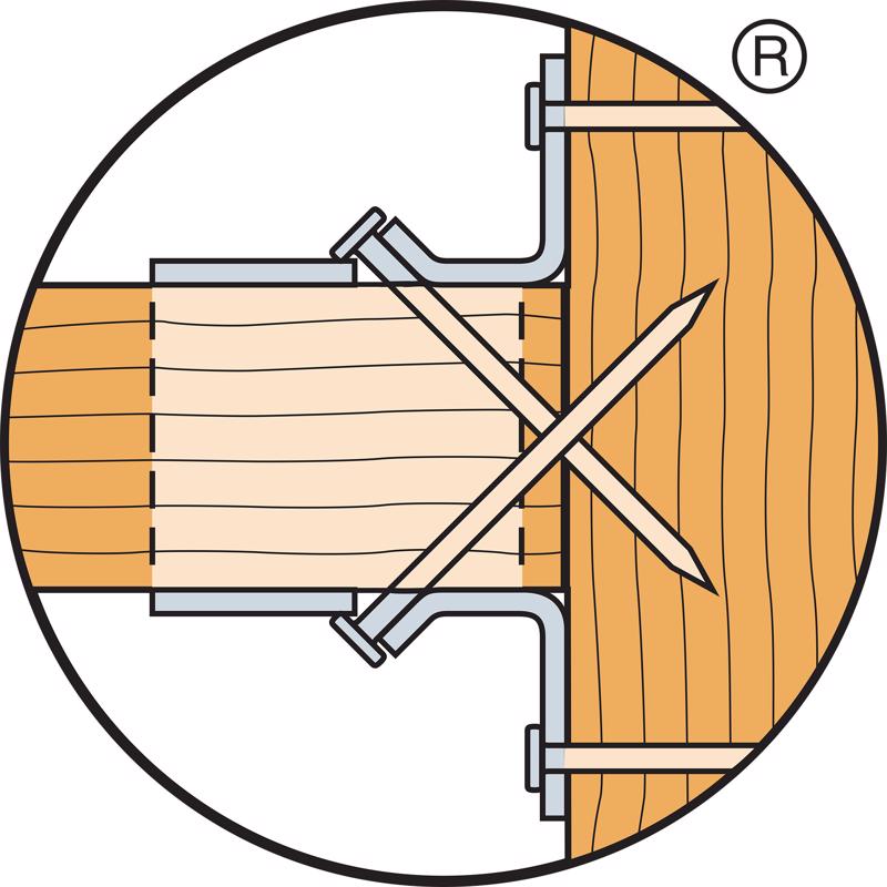 Simpson Strong-Tie 2 in. H X 6.56 in. W 18 Ga. Galvanized Steel Joist Hanger