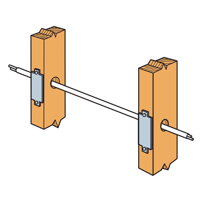 Simpson Strong-Tie 3 in. H X 0.4 in. W X 1.5 in. L Galvanized Steel Nail Stop