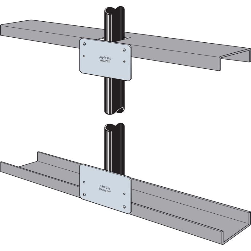 Simpson Strong-Tie ZMax 8 in. H X 5 in. W 16 Ga. Galvanized Steel Nail Plate Zmax