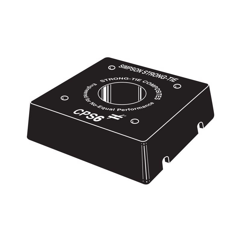 Simpson Strong-Tie 5.31 in. H X 5.31 in. W n/a Ga. Plastic Composite Base