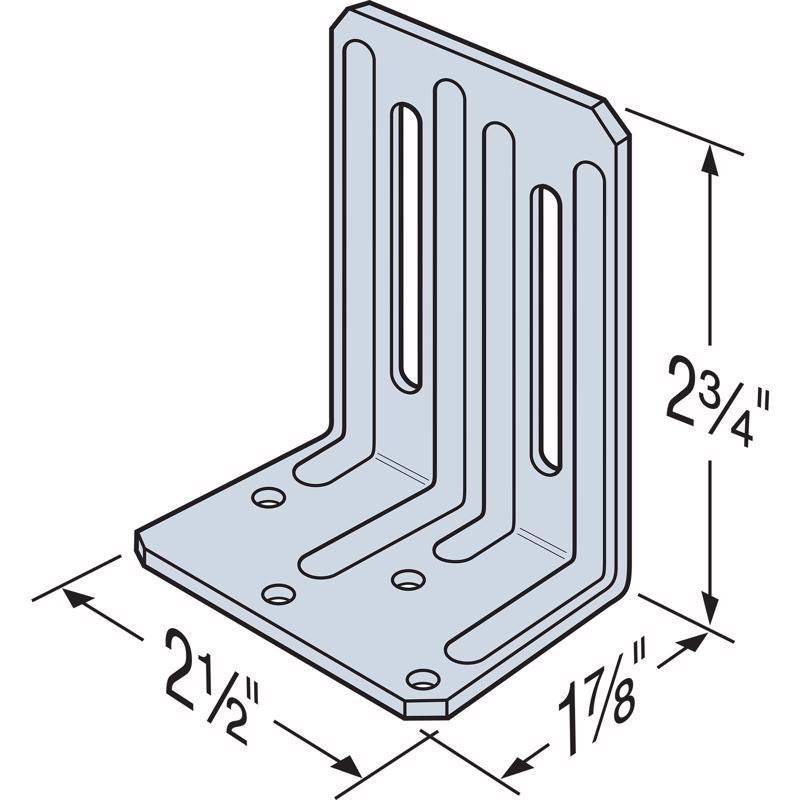Simpson Strong-Tie Galvanized Silver Steel Double Truss Clip For 2-1/2