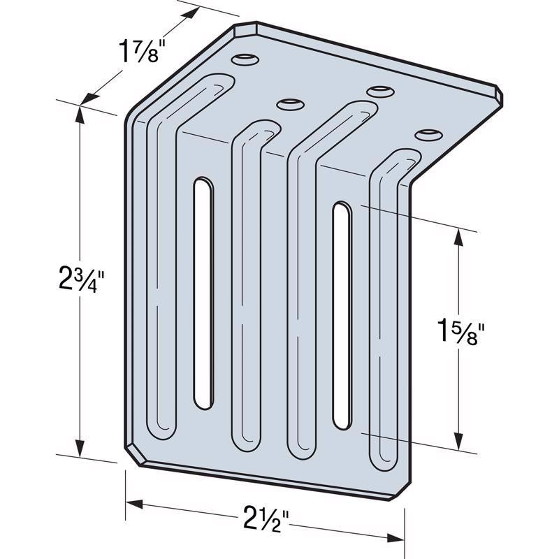 Simpson Strong-Tie Galvanized Silver Steel Double Truss Clip For 2-1/2