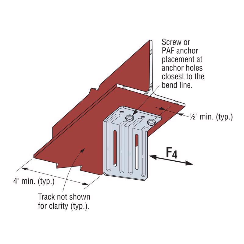 Simpson Strong-Tie Galvanized Silver Steel Double Truss Clip For 2-1/2