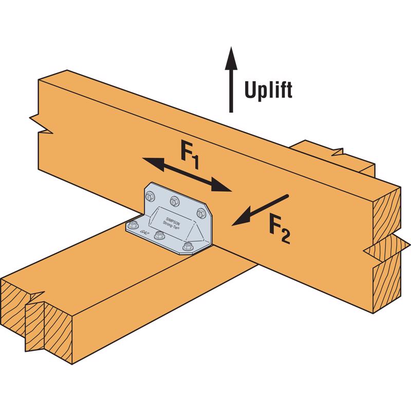 Simpson Strong-Tie 1 in. W X 2.8 in. L Galvanized Steel Gusset Angle