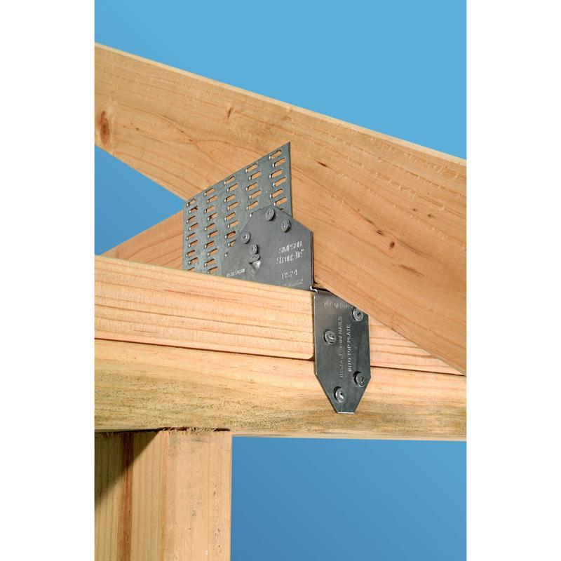 Simpson Strong-Tie 3.6 in. H X 2 in. W 18 Ga. Galvanized Steel Saddle Rafter Tie
