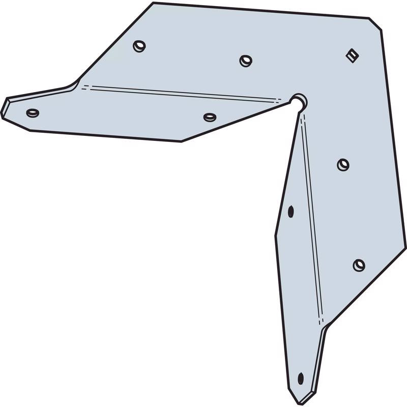 Simpson Strong-Tie ZMax 5.94 in. H X 5.94 in. W 16 Ga. Galvanized Steel Rigid Tie Connectors