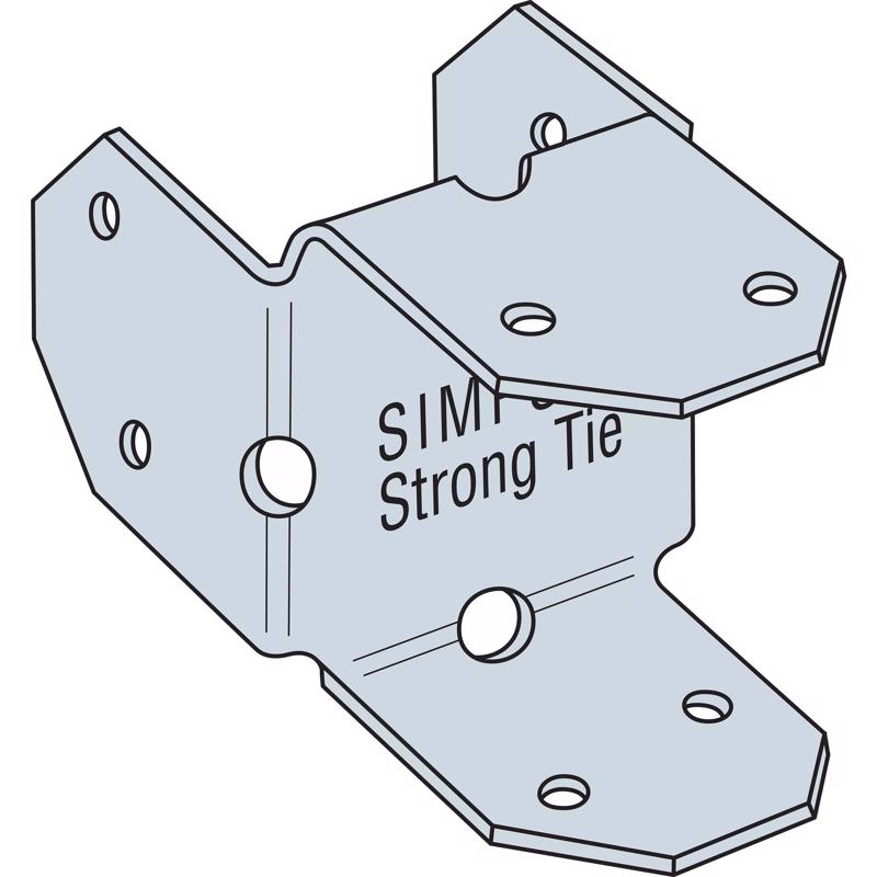 Simpson Strong-Tie 2 in. H X 2 in. W 20 Ga. Galvanized Steel Rigid Tie Connectors