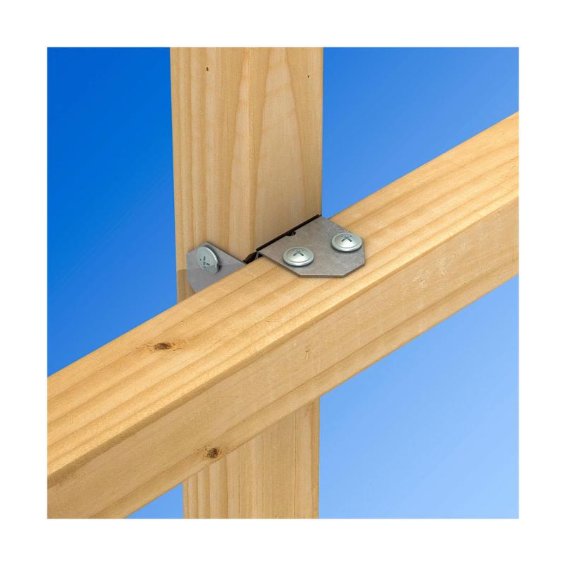 Simpson Strong-Tie 2 in. H X 2 in. W 20 Ga. Galvanized Steel Rigid Tie Connectors