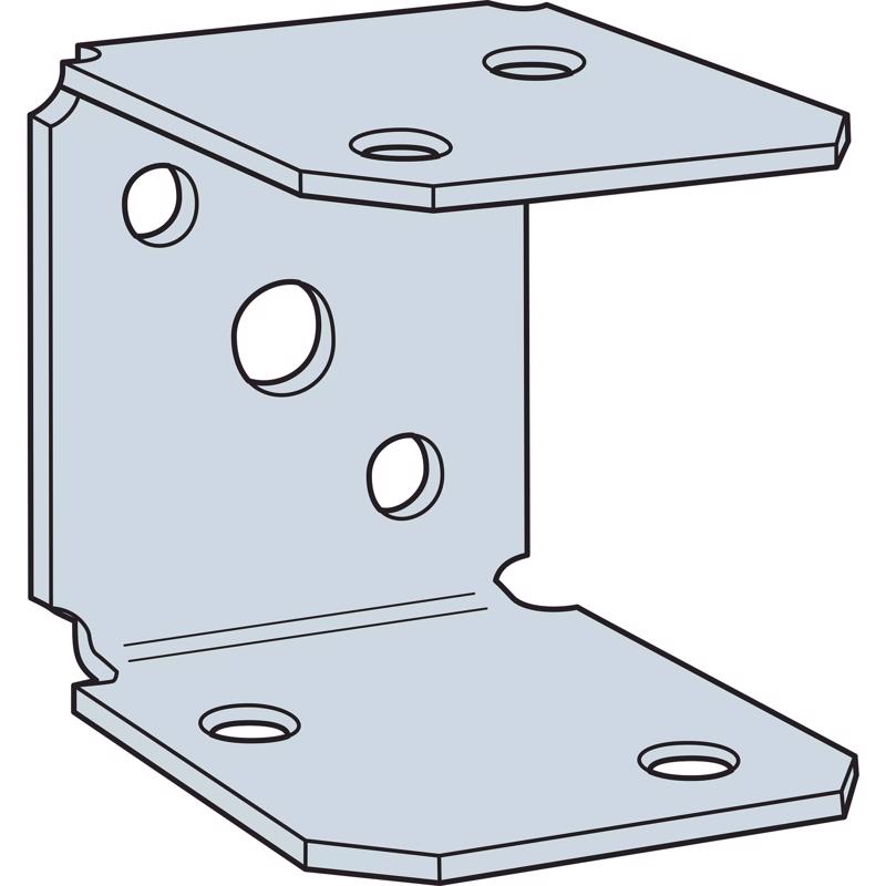 Simpson Strong-Tie 1.375 in. H X 1.5 in. W 18 speed Galvanized Steel Rigid Tie Connectors