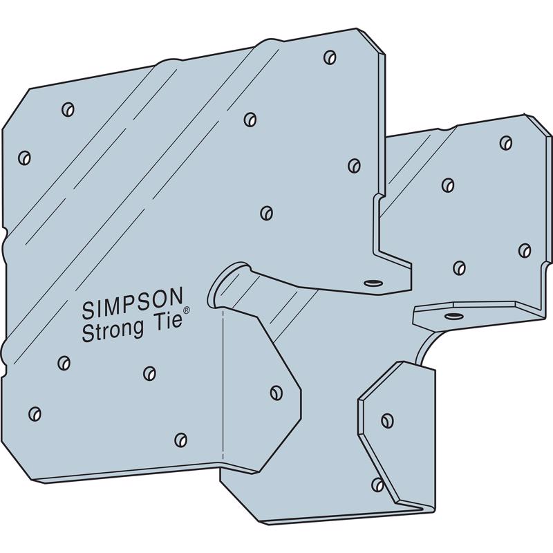 Simpson Strong-Tie ZMax 5.38 in. H X 5.38 in. W 20 Ga. Galvanized Steel End Post Cap