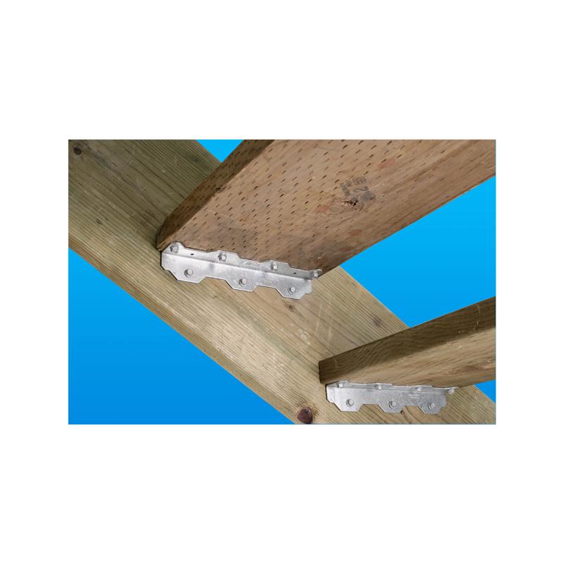 Simpson Strong-Tie 1.5 in. W X 10.3 in. L Galvanized Steel Staircase Angle