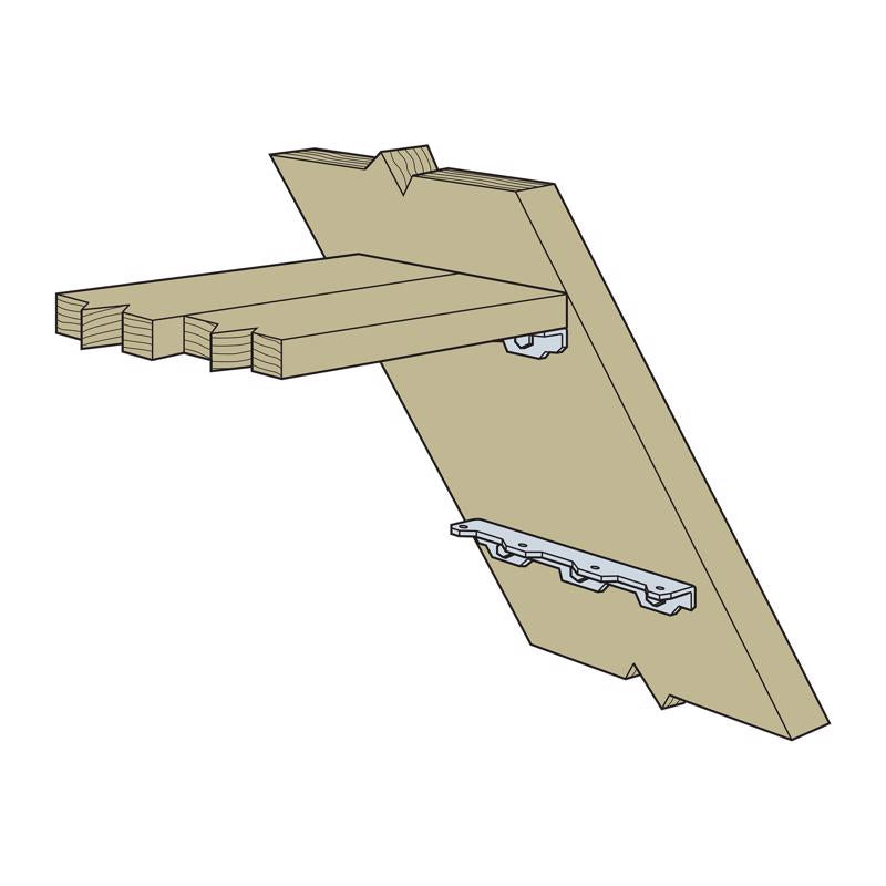 Simpson Strong-Tie 1.5 in. W X 10.3 in. L Galvanized Steel Staircase Angle