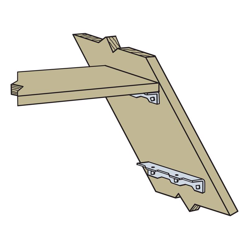 Simpson Strong-Tie 1.5 in. W X 8.5 in. L Galvanized Steel Staircase Angle