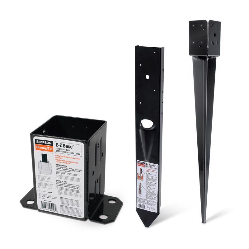 Simpson Strong-Tie 5.6 in. H X 3.83 in. W 12 Ga. Steel Ez Base