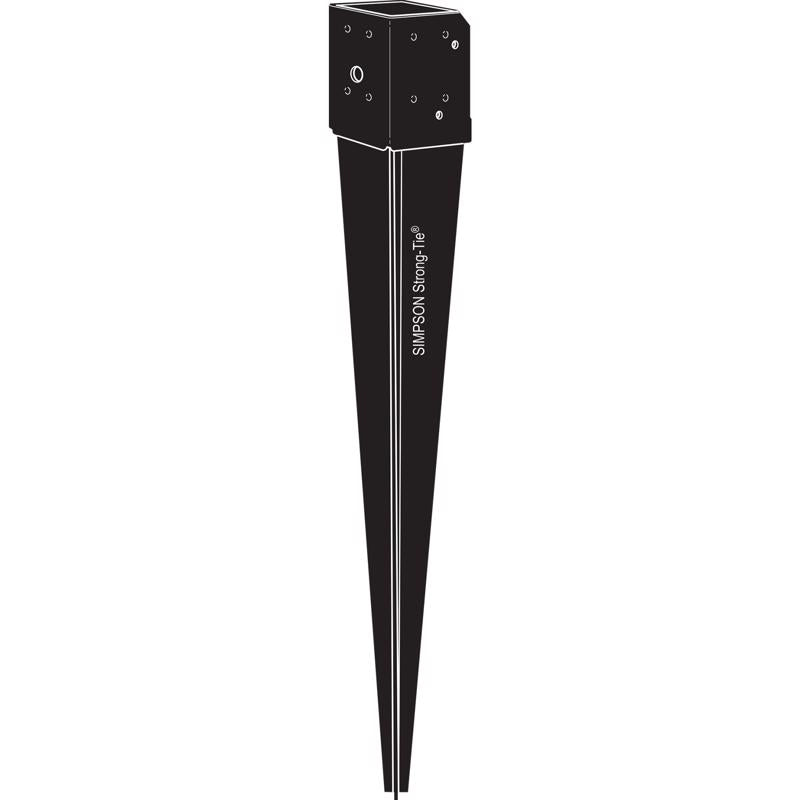 Simpson Strong-Tie E-Z Spike Steel Black 3-5/8 in. W X 34-7/8 in. L Post Spike