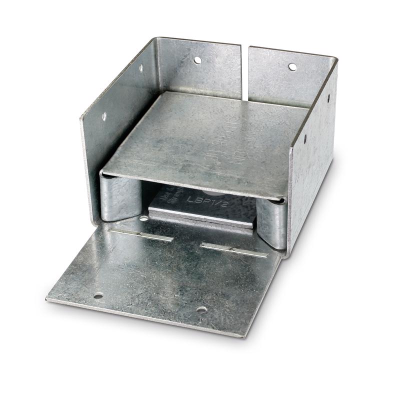 Simpson Strong-Tie ZMax 2.25 in. H X 3.56 in. W 16 Ga. Galvanized Steel Post Base