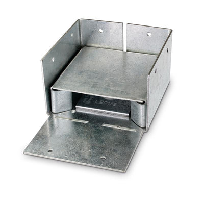Simpson Strong-Tie ZMax 2.25 in. H X 3.56 in. W 16 Ga. Galvanized Steel Post Base