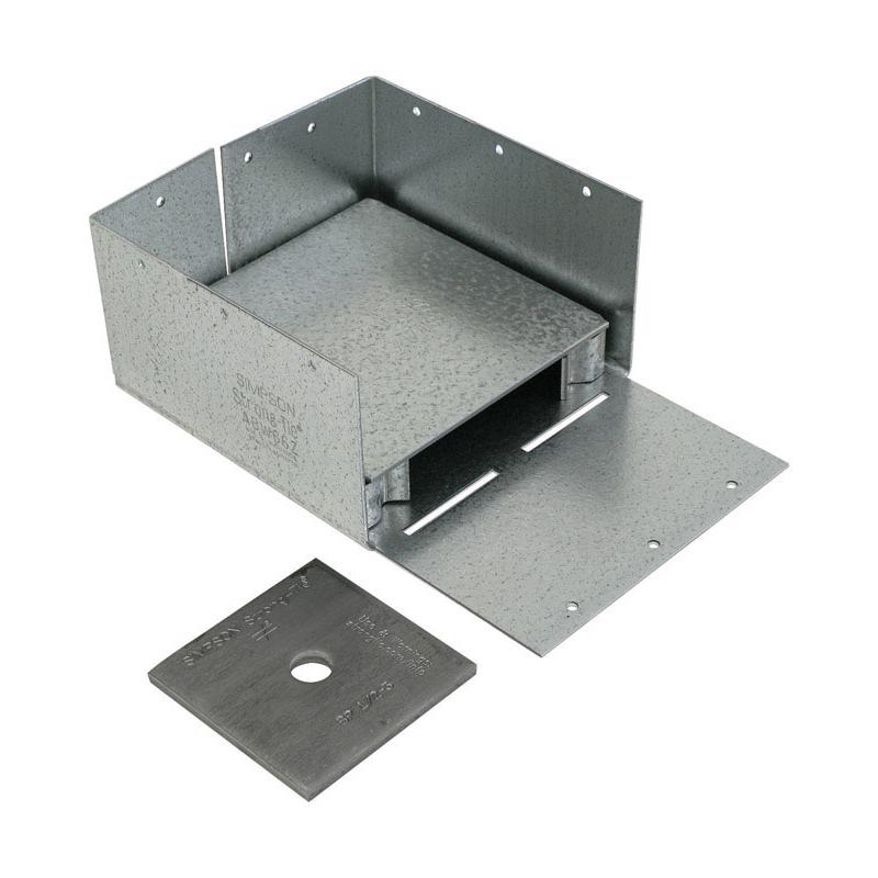 Simpson Strong-Tie ZMax 3 in. H X 5.5 in. W 12 Ga. Galvanized Steel Post Base