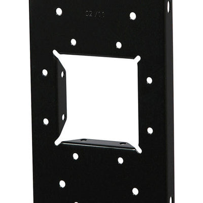Architectural Mailboxes Black Steel Mailbox Mounting Board .060 Ga. 12.875 in. L