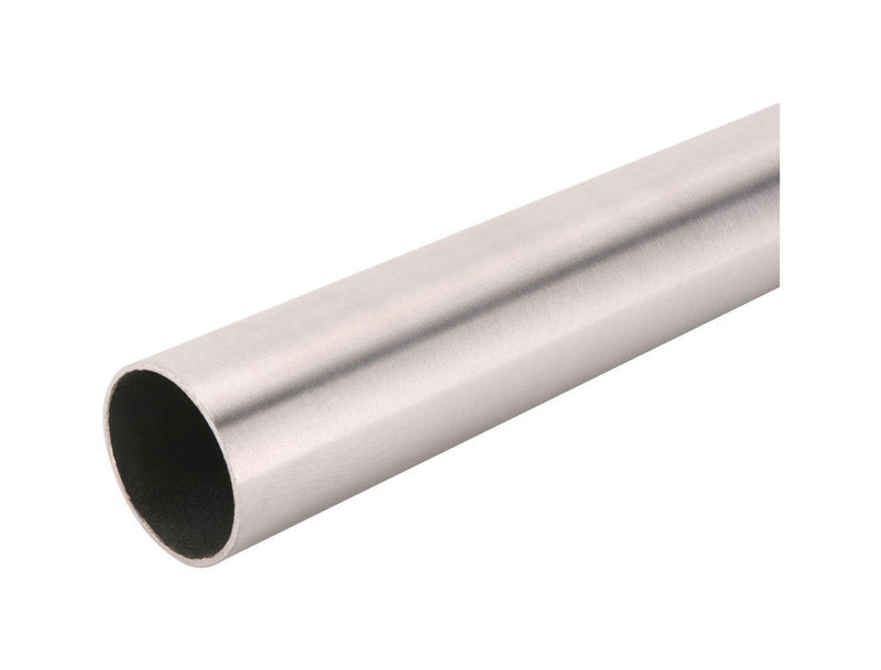 Knape & Vogt Pro HD 72 in. L X 1-3/8 in. D Brushed Nickel Steel Closet Rod