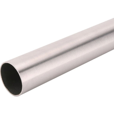 Knape & Vogt Pro HD 72 in. L X 1-3/8 in. D Brushed Nickel Steel Closet Rod