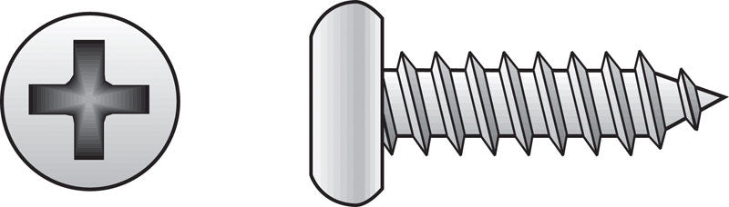 HILLMAN No. 8 Ga. X 3/4 in. L Phillips Pan Head Sheet Metal Screws