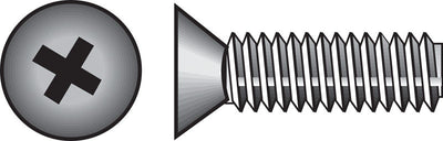 HILLMAN No. 6-32 Ga. X 1-1/2 in. L Phillips Flat Head Zinc-Plated Steel Machine Screws 100 pk