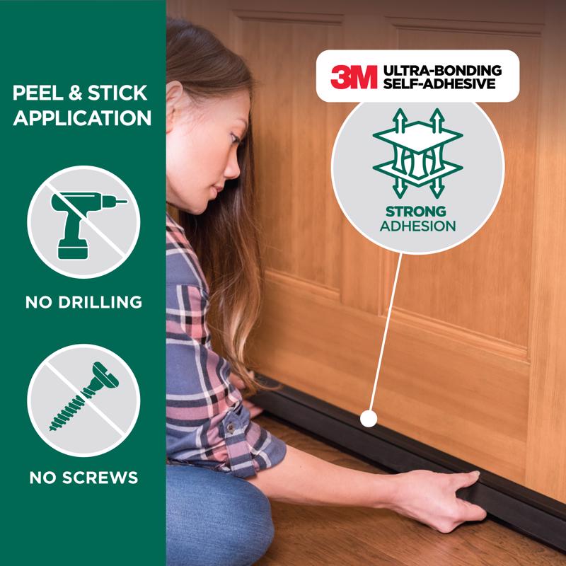 M-D Building Products CINCH Silver Aluminum/Vinyl Weatherstrip For Doors 36 in. L X 2 in.