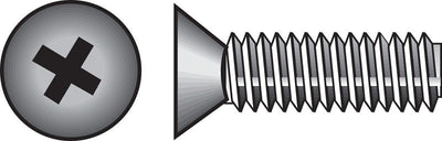 HILLMAN No. 1/4-20 Ga. X 3/4 in. L Phillips Flat Head Zinc-Plated Steel Machine Screws 100 pk