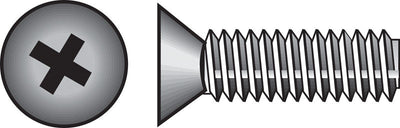 HILLMAN No. 1/4-20 Ga. X 2-1/2 in. L Phillips Flat Head Zinc-Plated Steel Machine Screws 100 pk