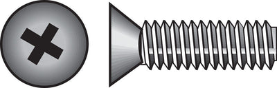 HILLMAN No. 1/4-20 Ga. X 3 in. L Phillips Flat Head Zinc-Plated Steel Machine Screws 100 pk