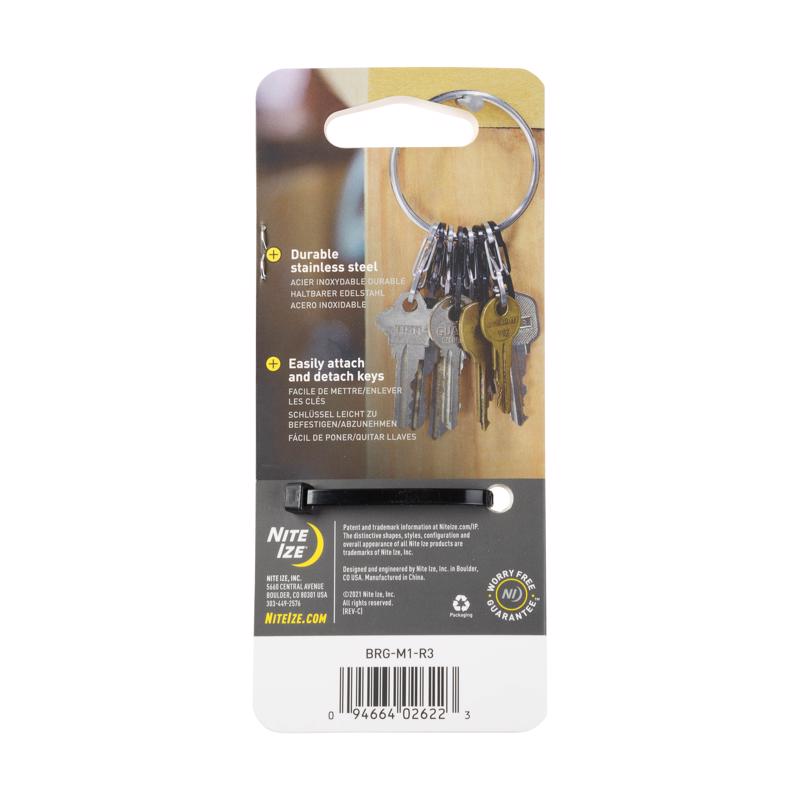 Nite Ize BigRing 2 in. D Stainless Steel Silver Loop Key Ring