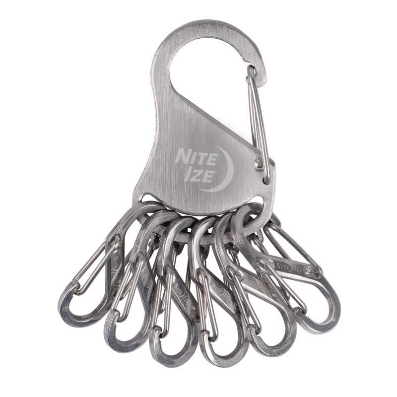 Nite Ize S-Biner 2 in. D Stainless Steel Silver Rack Key Ring