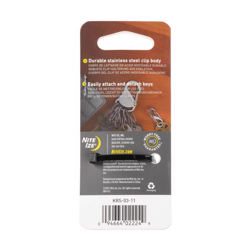 Nite Ize S-Biner 2 in. D Stainless Steel Silver Rack Key Ring