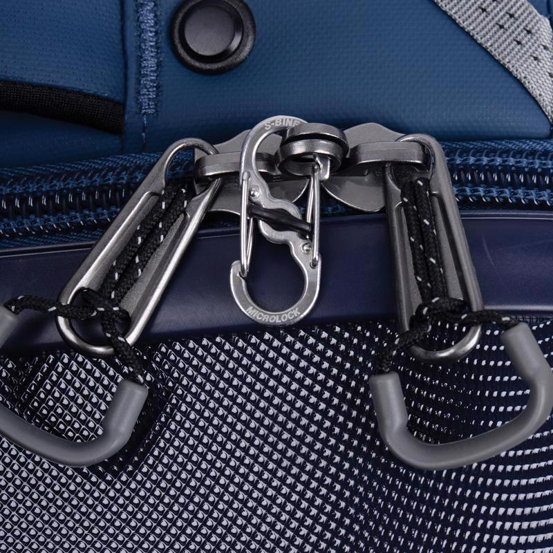 Nite Ize MicroLock 1.8 in. D Stainless Steel Silver Carabiner Key Holder