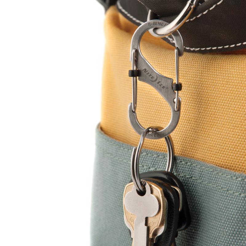 Nite Ize S-Biner SlideLock 1.8 in. D Stainless Steel Silver Carabiner Key Holder