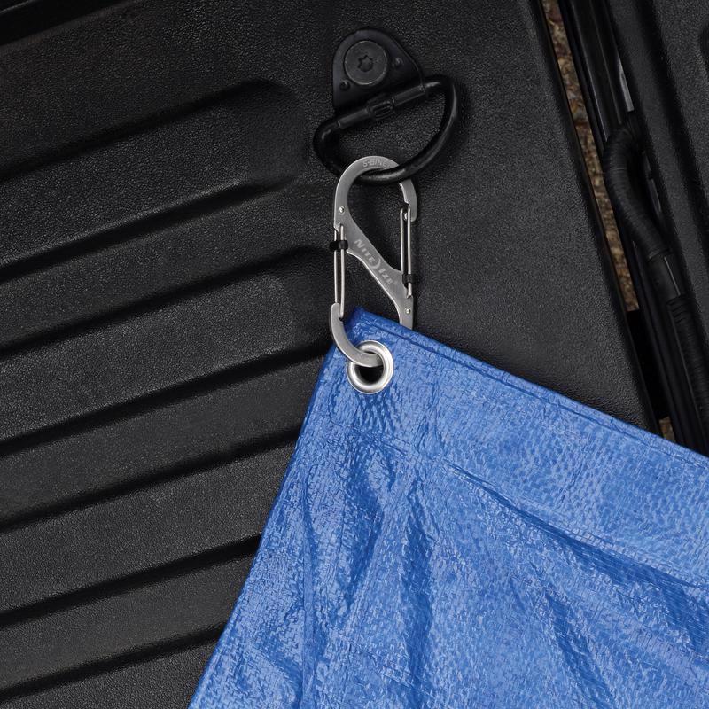 Nite Ize S-Biner SlideLock 1.8 in. D Stainless Steel Silver Carabiner Key Holder
