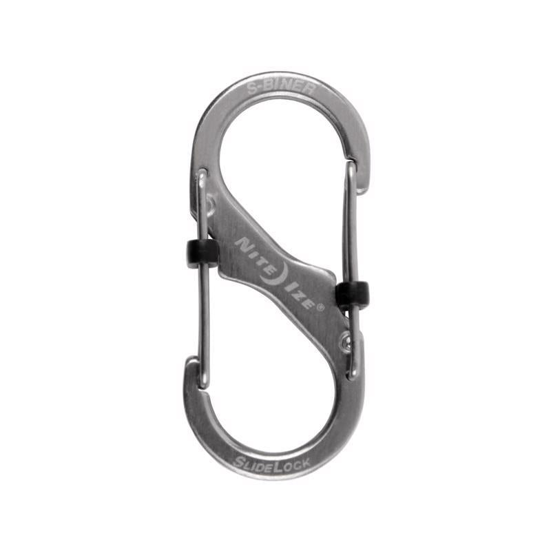 Nite Ize S-Biner SlideLock 1.85 in. D Stainless Steel Silver Carabiner S-Biner