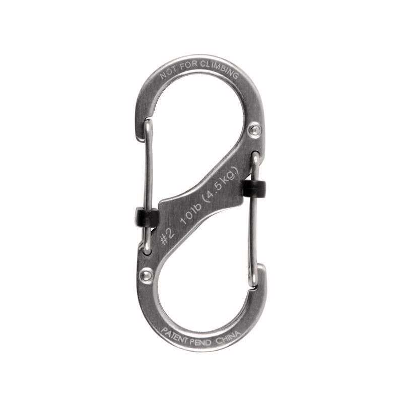 Nite Ize S-Biner SlideLock 1.85 in. D Stainless Steel Silver Carabiner S-Biner
