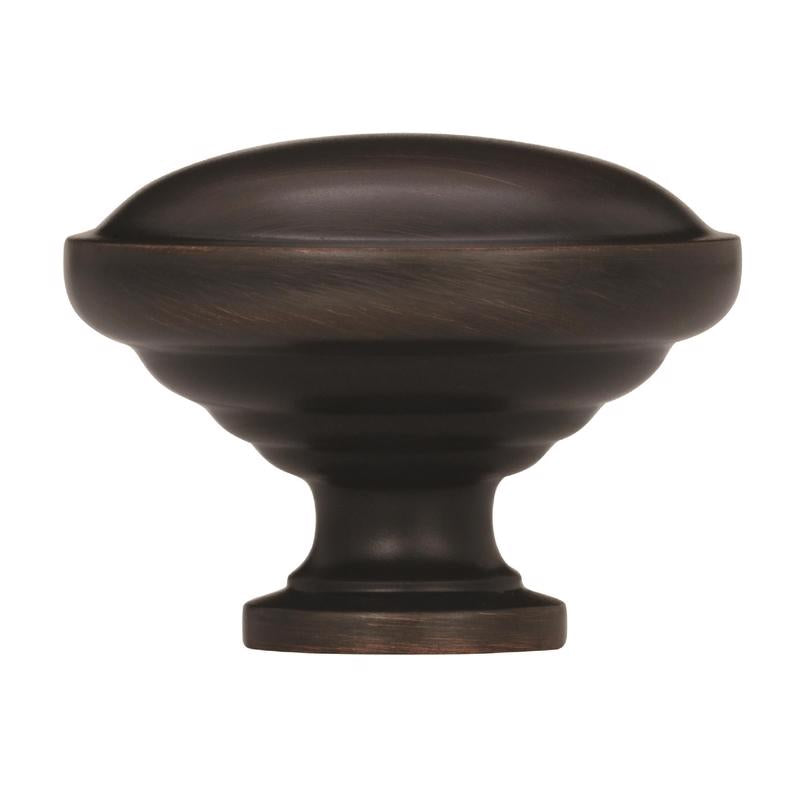 Amerock Allison Round Cabinet Knob 1-1/4 in. D 15/16 in. Oil Rubbed Bronze