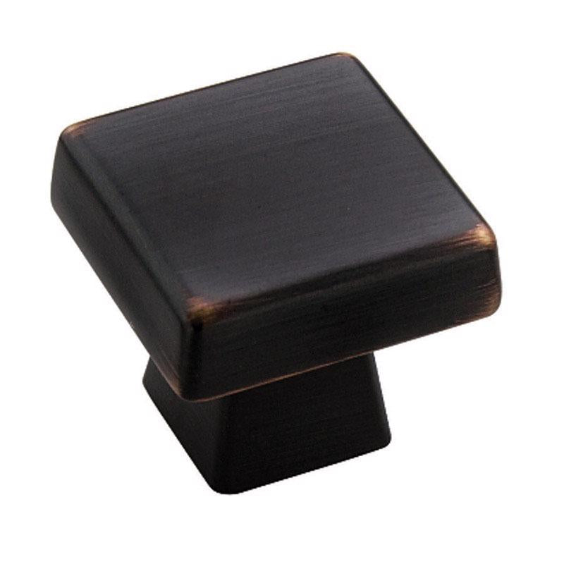 Amerock Blackrock Square Cabinet Knob 1-3/16 in. D 1-1/16 in. Oil Rubbed Bronze