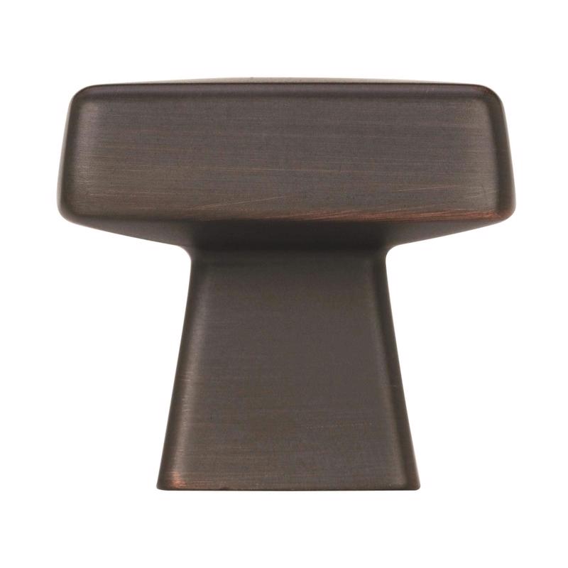Amerock Blackrock Square Cabinet Knob 1-3/16 in. D 1-1/16 in. Oil Rubbed Bronze