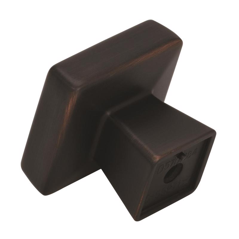 Amerock Blackrock Square Cabinet Knob 1-3/16 in. D 1-1/16 in. Oil Rubbed Bronze