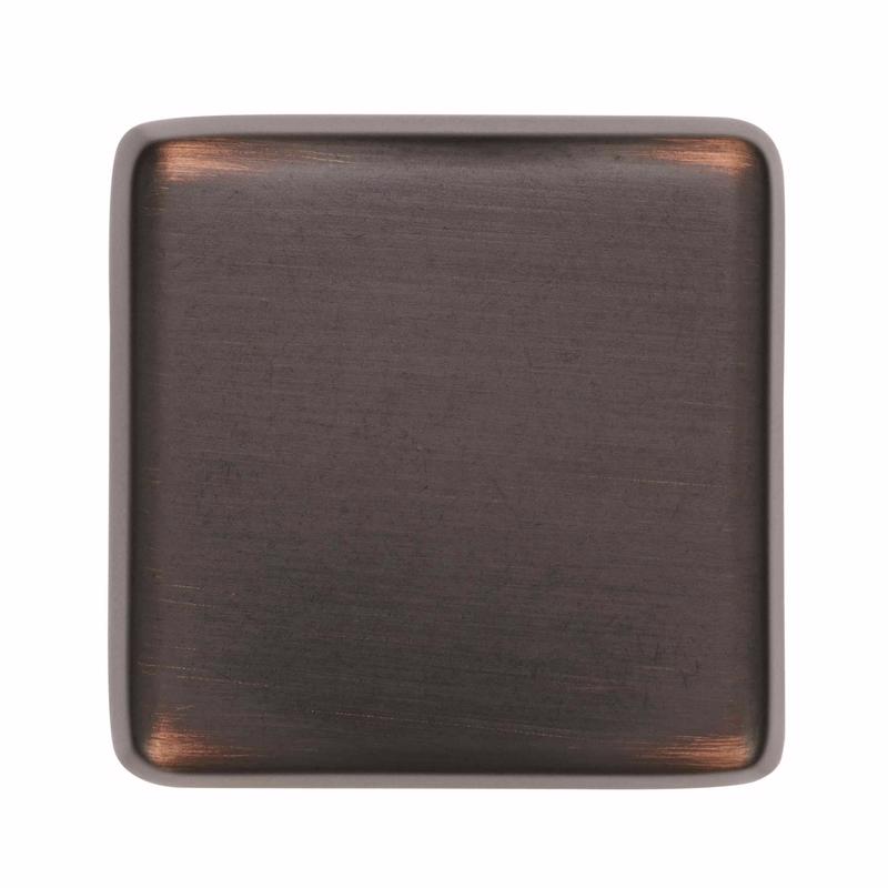 Amerock Blackrock Square Cabinet Knob 1-3/16 in. D 1-1/16 in. Oil Rubbed Bronze