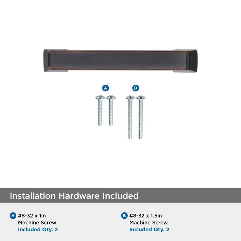 Amerock Blackrock Transitional Arch Cabinet Pull 3 in. Oil Rubbed Bronze Brown